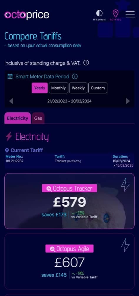 demo showing how the savings calculation work